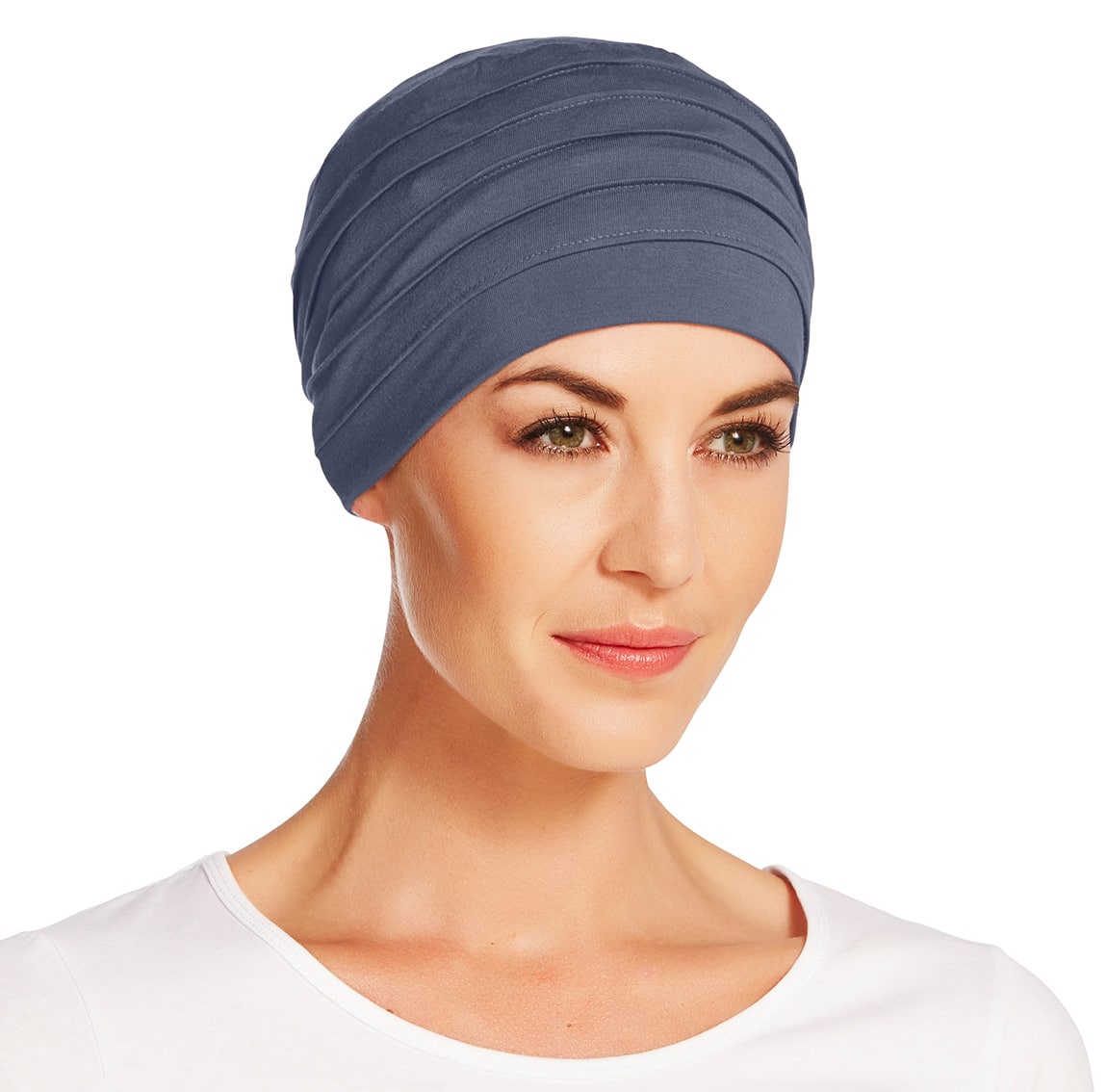 bonnet chimio zen bambou bleu ardoise 1000 0168 house of christine headwear