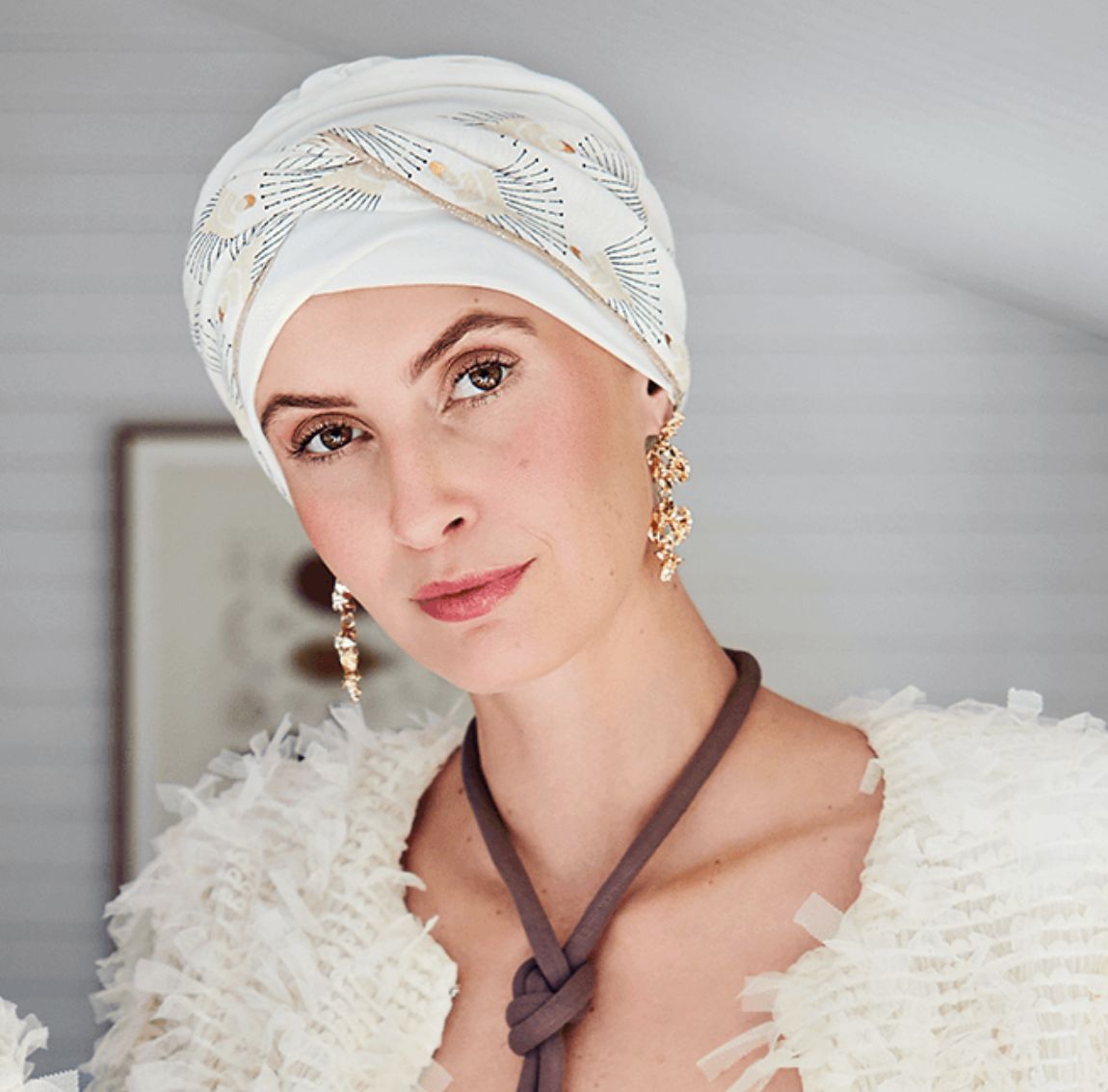 bonnet chimio easy bambou perle nacree 1520 4034 house of christine headwear
