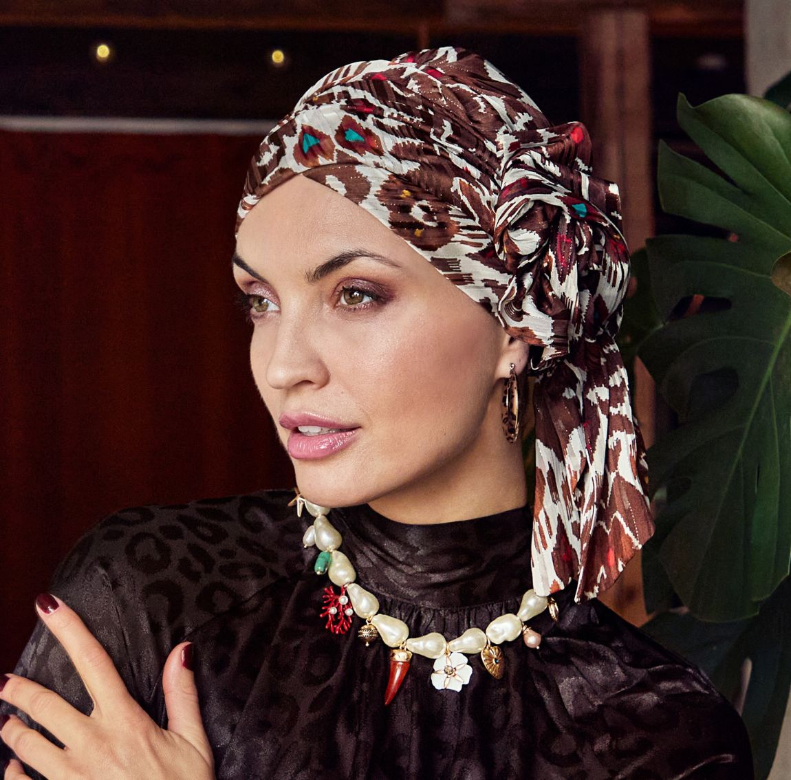 turban boho twin set salsa