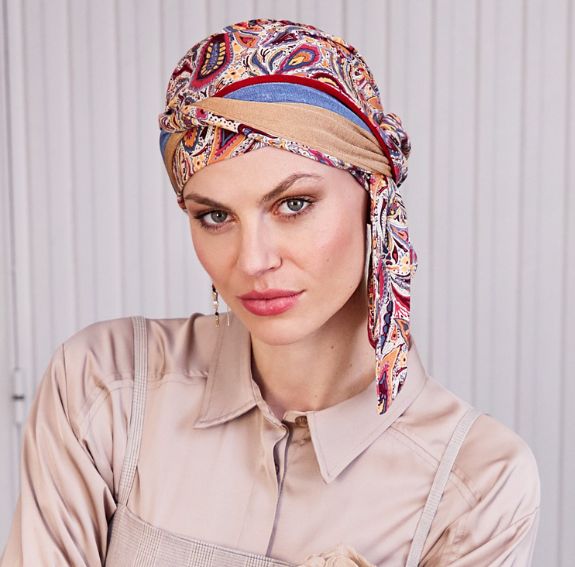 turban foulard beatrice bambou palmyre